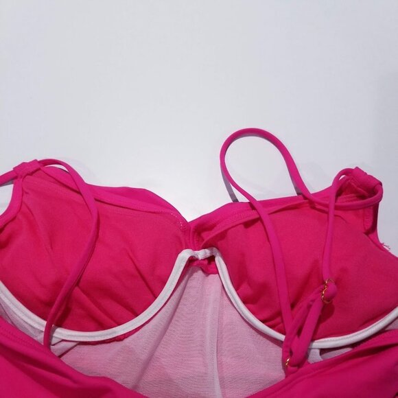 Lauren Ralph Lauren Double Strap Tummy Control One Piece Swimsuit Size 8 - Picture 8 of 10